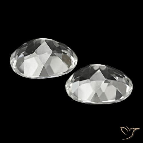 11.35 ct natürliche Weiß Topas-Edelsteine, Oval Schliff, VVS-VS