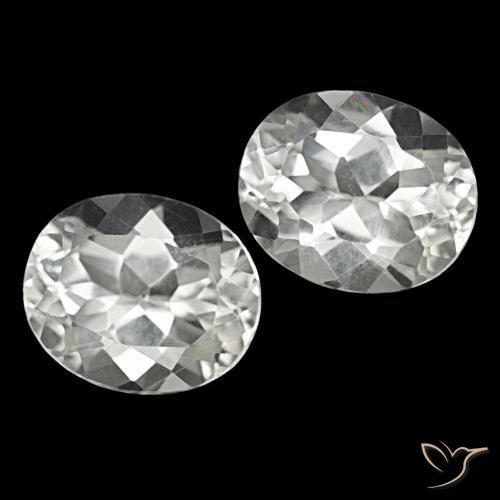 12.08 ct natürliche Weiß Topas-Edelsteine, Oval Schliff, VS