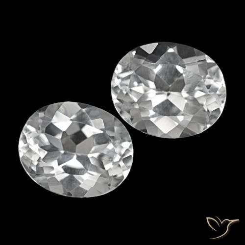 12.03 ct natürliche Klares Weiß Topas-Edelsteine, Oval Schliff, VS