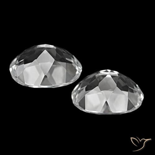 12.03 ct natürliche Klares Weiß Topas-Edelsteine, Oval Schliff, VS