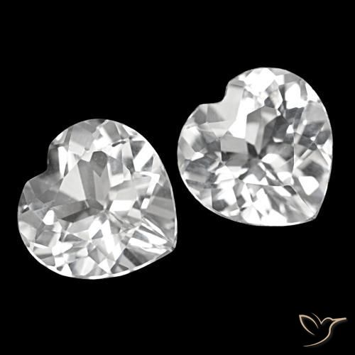 7.79 ct natürliche Klares Weiß Topas-Edelsteine, Herzform, VS
