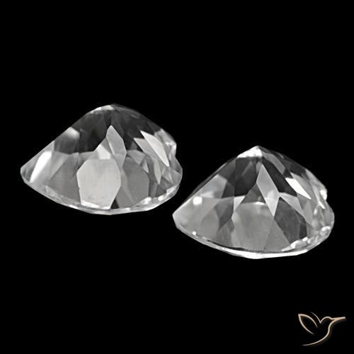 8.27 ct natürliche Weiß Topas-Edelsteine, Herzform, VVS-VS