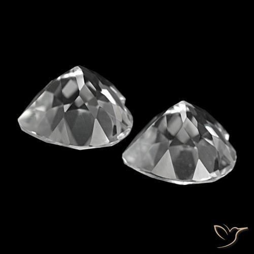 8.76 ct natürliche Weiß Topas-Edelsteine, Herzform, VS