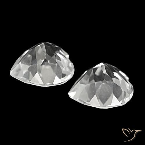 8.21 ct natürliche Weiß Topas-Edelsteine, Herzform, VVS-VS
