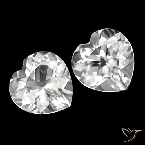 8.21 ct natürliche Weiß Topas-Edelsteine, Herzform, VVS-VS