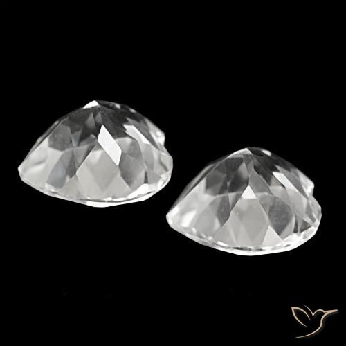 8.21 ct natürliche Weiß Topas-Edelsteine, Herzform, VVS-VS