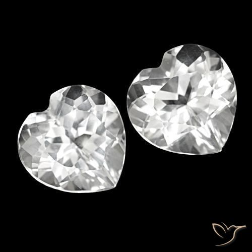 8.62 ct natürliche Weiß Topas-Edelsteine, Herzform, VS
