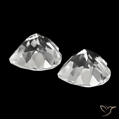 8.62 ct natürliche Weiß Topas-Edelsteine, Herzform, VS