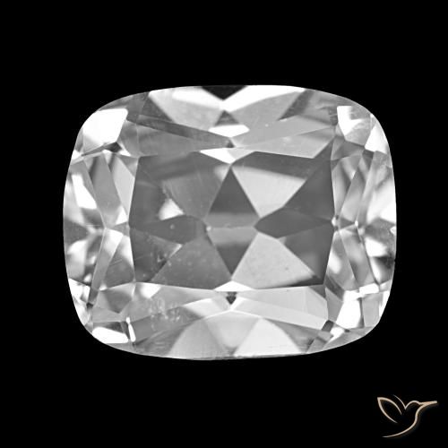 6.04ct Klares Weiß Topas, Kissen, VS