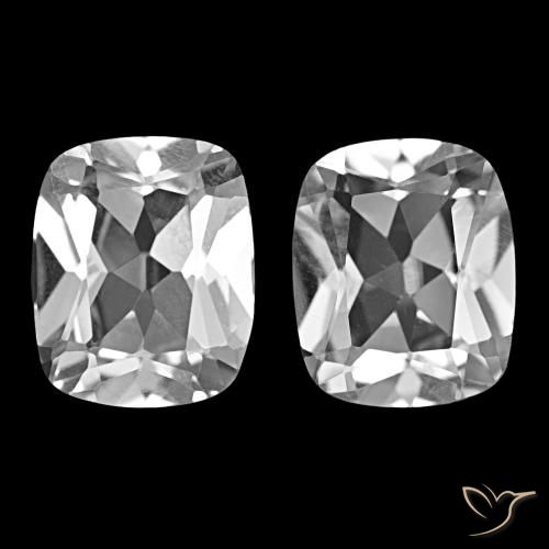 11.73 ct natürliche Klares Weiß Topas-Edelsteine, Kissenschliff, VS