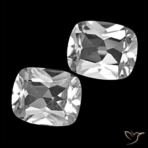 11.73 ct natürliche Klares Weiß Topas-Edelsteine, Kissenschliff, VS