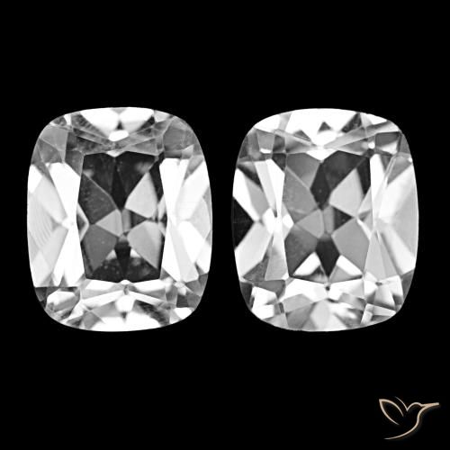 12.10ctw Weiß Topas, Kissen, VVS-VS