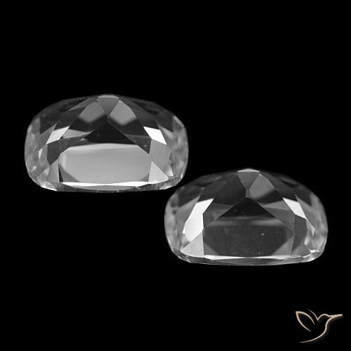 11,92 ct natürliche Klares Weiß Topas-Edelsteine, Kissenschliff, VVS-VS