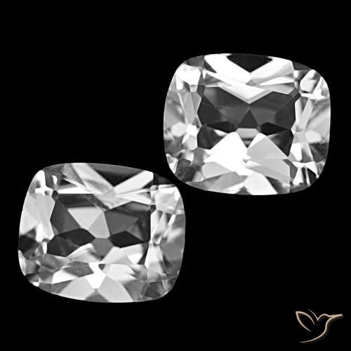 12.08 ct natürliche Klares Weiß Topas-Edelsteine, Kissenschliff, VVS-VS