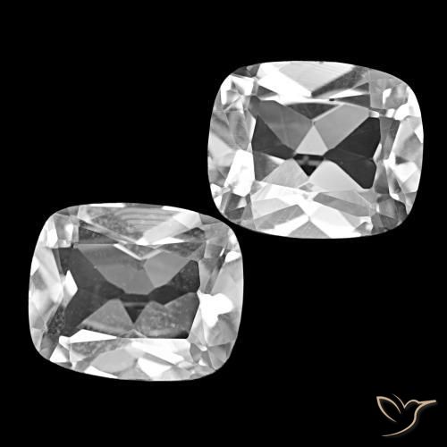 11.54 ct natürliche Klares Weiß Topas-Edelsteine, Kissenschliff, VVS-VS