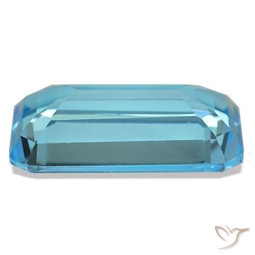 20,50 ctw natürlicher blauer Topas, Smaragdschliff, VS