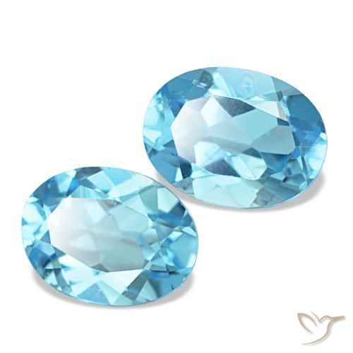 2,82 ct natürliche blauer Topas-Edelsteine, Oval Schliff, VS