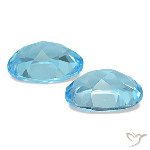 2,82 ct natürliche blauer Topas-Edelsteine, Oval Schliff, VS