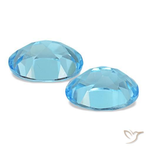 3,04 ct natürliche blauer Topas-Edelsteine, Oval Schliff, VS