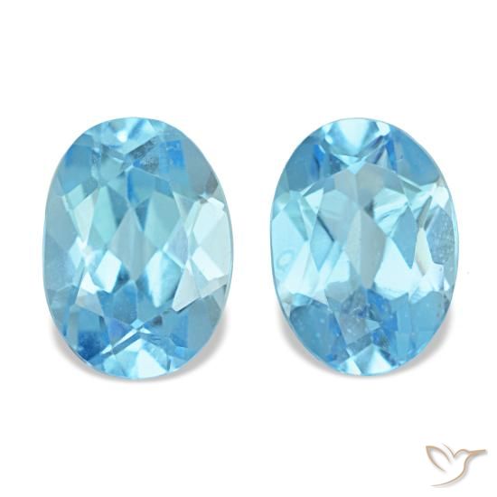 2,29 ct natürliche blauer Topas-Edelsteine, Oval Schliff, VS