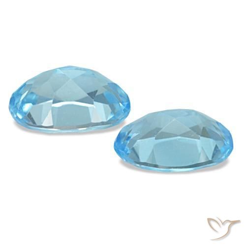 2,29 ct natürliche blauer Topas-Edelsteine, Oval Schliff, VS