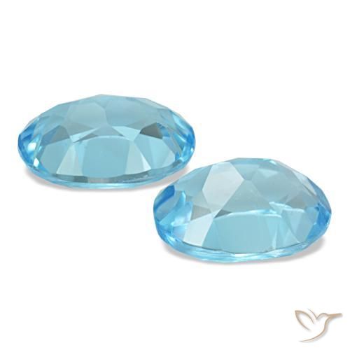 3,16 ct natürliche blauer Topas-Edelsteine, Oval Schliff, VVS-VS