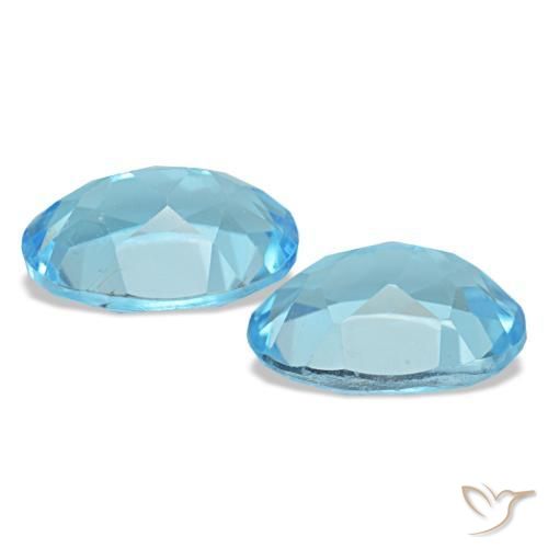 2,95 ct natürliche blauer Topas-Edelsteine, Oval Schliff, VS