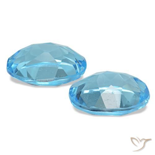 2,96 ct natürliche blauer Topas-Edelsteine, Oval Schliff, VS