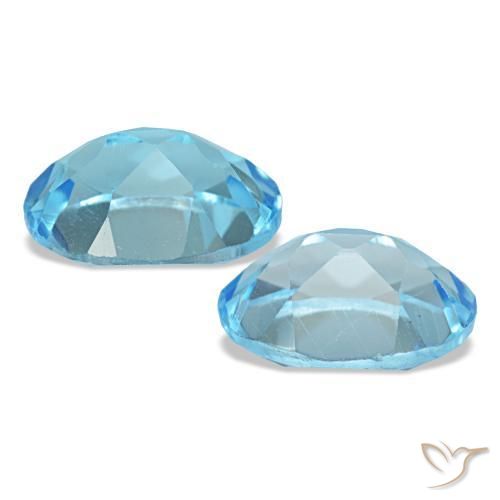3,25 ct natürliche blauer Topas-Edelsteine, Oval Schliff, VS