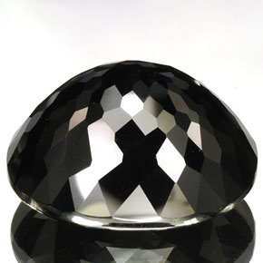 79,41 ctw natürlicher schwarzer Turmalin, Oval Schliff, Lichtundurchlässig