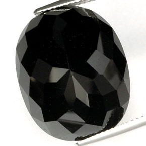 32,40 ctw natürlicher schwarzer Turmalin, Oval Schliff, VVS