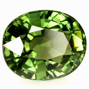 2,88 ctw natürlicher grüner Turmalin, Oval Schliff, VVS