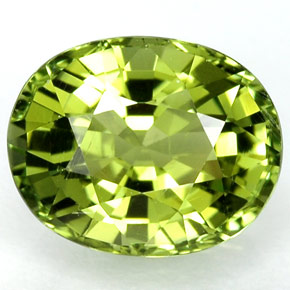 2,13 ctw natürlicher grüner Turmalin, Oval Schliff, VVS