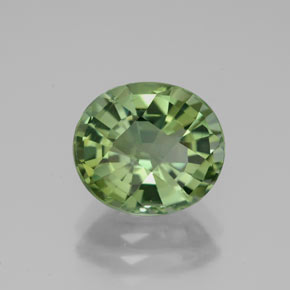 3,30 ctw natürlicher grüner Turmalin, Oval Schliff, VVS