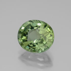 3,30 ctw natürlicher grüner Turmalin, Oval Schliff, VVS