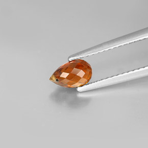 0,83 ctw natürlicher Gold Turmalin, Briolette, VVS-VS