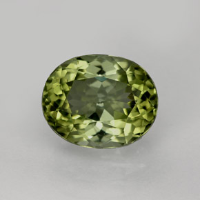 2,62 ctw natürlicher grüner Turmalin, Oval Schliff, VVS