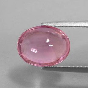 3,35 ctw natürlicher rosafarbener Turmalin, Oval Schliff, Transparent