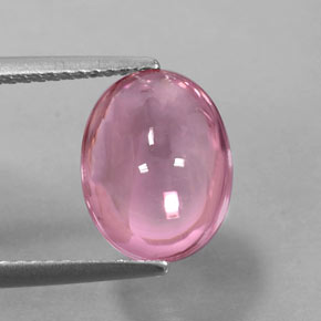 3,35 ctw natürlicher rosafarbener Turmalin, Oval Schliff, Transparent