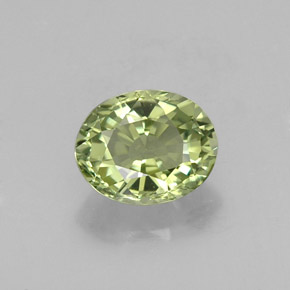 1,18 ctw natürlicher grüner Turmalin, Oval Schliff, VVS-VS