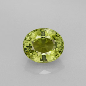 1,40 ctw natürlicher grüner Turmalin, Oval Schliff, VVS