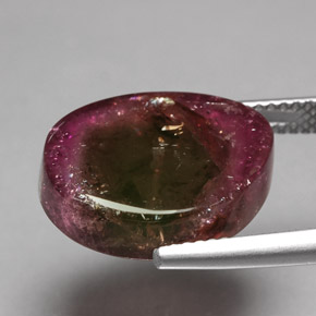 10,19 ctw natürlicher mehrfarbiger Turmalin, Fantasieschliff, Transparent