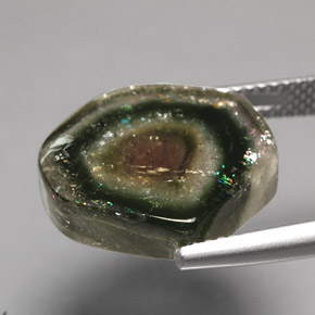 10,79 ctw natürlicher mehrfarbiger Turmalin, Transparent, Transparent / Lichtdurchlässig
