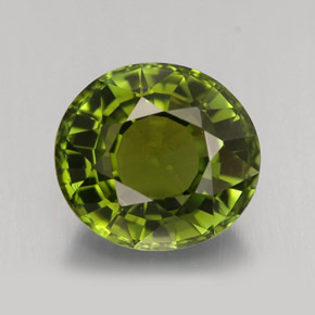 3,15 ctw natürlicher grüner Turmalin, Oval Schliff, VVS