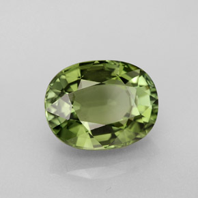 3,72 ctw natürlicher grüner Turmalin, Oval Schliff, VVS