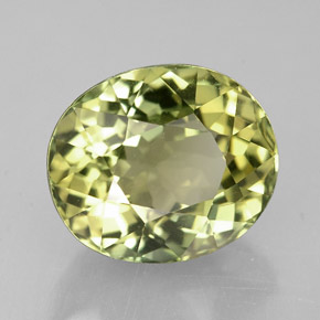 2,92 ctw natürlicher grüner Turmalin, Oval Schliff, VVS
