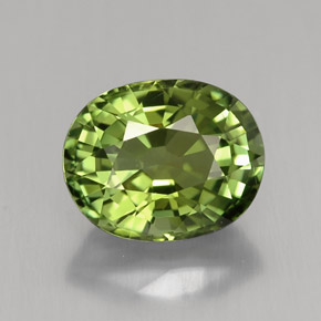 2,37 ctw natürlicher grüner Turmalin, Oval Schliff, VVS