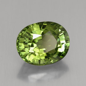 2,37 ctw natürlicher grüner Turmalin, Oval Schliff, VVS