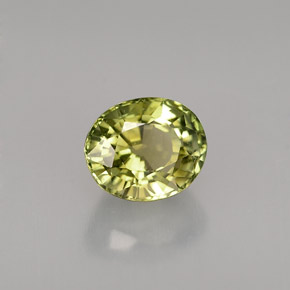 1,29 ctw natürlicher grüner Turmalin, Oval Schliff, VVS
