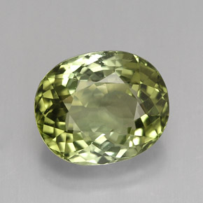 4,12 ctw natürlicher grüner Turmalin, Oval Schliff, VVS